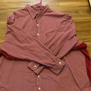 Men Red, White & Blue Long sleeve IZOD Shirt!!!